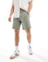 River Island laundered chino short in light green