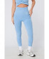 ფოტო #1 პროდუქტის Women's Seamless Marl Laser cut Leggings