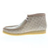 Фото #5 товара Clarks Wallabee Boot 26163444 Mens Beige Suede Lace Up Chukkas Boots