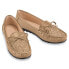 Фото #1 товара Collections Etc Women's Taupe Textured Padded Insoles Slip-On Loafers Shoes 10