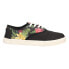 Фото #1 товара TOMS Cordones Cupsole Floral Lace Up Womens Black Sneakers Casual Shoes 1001534