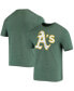 Men's Green Oakland Athletics Weathered Official Logo Tri-Blend T-shirt