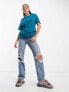 Фото #4 товара The North Face Faces Kilimanjaro back print boyfriend fit t-shirt in teal