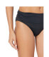 Фото #3 товара Ralph Lauren 297422 Beach Club Solids Wider Shirred Banded Hipster Black Size 14