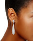 Crystal Pavé Elongated Drop Earrings