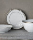 Фото #10 товара Charlotta Platinum 4 Piece Bread Butter and Appetizer Plates Set, Service for 4