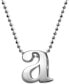 Фото #7 товара Alex Woo little Letter by Initial Pendant Necklace in Sterling Silver