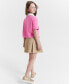 Фото #3 товара Girls Bold Striped Polo Shirt, Created for Macy's