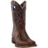 Nocona Boots Go Round Tan Embroidery Square Toe Cowboy Mens Size 7 D Casual Boo