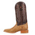 R. Watson Boots Full Quill Ostrich Embroidered Square Toe Cowboy Mens Brown Dre
