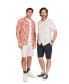 Men's Palm Beach Short Sleeve Button Up Shirt Parade pumpkin new fronds, S - фото #7