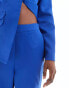 Фото #6 товара Extro & Vert tailored split hem trousers in cobalt co-ord