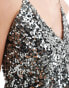 Фото #3 товара ASOS DESIGN sequin cami top in gunmetal grey