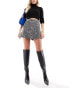 Фото #4 товара Pimkie tweed skort in charcoal grey