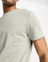 Фото #2 товара ASOS DESIGN heavyweight t-shirt with crew neck in washed khaki