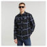 G-STAR CPO long sleeve shirt Rinsed Botan Check, L - фото #1