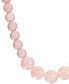 Imitation Pink Pearl Strand Necklace