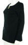 Фото #3 товара CABLE & GAUGE Womens Black Knit Long Sleeve Tunic Sweater Size Small 133026