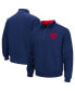 Фото #1 товара Men's Navy Dayton Flyers Tortugas Logo Quarter-Zip Jacket