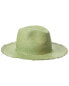 Фото #1 товара Hat Attack Fringed Panama Continental Hat Women's Green