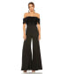 Фото #1 товара Women's Sequined Off The Shoulder Jumpsuit