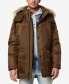 Фото #1 товара Men's Tripp Oxford Poly & Faux Wool Combo Down Parka