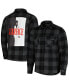 Фото #1 товара Men's and Women's Black Scarface Flannel Long Sleeve Button-Down Shirt