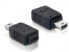 Delock Adapter USB mini/USB micro-B - USB mini M - micro-B FM - Black