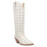 Фото #2 товара Dingo Broadway Bunny Studded Snip Toe Cowboy Womens White Casual Boots DI155-10