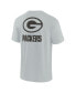 Фото #2 товара Men's and Women's Gray Green Bay Packers Super Soft Short Sleeve T-shirt