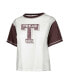 Фото #2 товара Women's White Distressed Texas A&M Aggies Vault Premier Tilda T-shirt