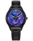 Eco-Drive Women's Avatar Tree of Souls Black Leather Strap Watch 37mm