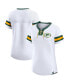 Фото #1 товара Women's White Green Bay Packers Sunday Best Lace-Up T-shirt