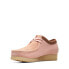 Фото #4 товара Clarks Wallabee 26171990 Mens Pink Leather Oxfords & Lace Ups Casual Shoes