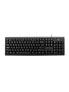 V7 KU200GS-DE Wired Keyboard - Black German QWERTZ Layout - TUV-GS - Full-size (100%) - USB - QWERTZ - Black
