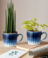 Studio Blue Accent Set of 2 Mugs, Service for 2