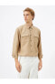 Фото #4 товара Рубашка мужская классическая с длинным рукавом, кнопками и карманами Koton