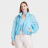 Women's Windbreaker Full Zip Jacket - All In Motion Light Blue L