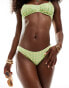 Billabong wave check bliss bikini bottom in green