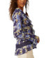 Women's Bad At Love Printed Ruffled Blouse