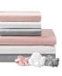 Фото #10 товара Microfiber 7-Pc. Sheet Set with Satin Pillowcases and Satin Hair-Tie, Queen