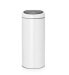 Brabantia Touch Bin - 30L - 30 L - Round - Plastic,Stainless steel - White - Manual - Stainless steel