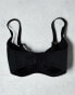 Фото #4 товара ASOS DESIGN Curve 2 pack microfibre moulded t-shirt bra in black & white