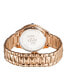 ფოტო #3 პროდუქტის Women's Siena Swiss Quartz Ion Plating Rose Stainless Steel Bracelet Watch 38mm