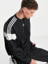 Фото #5 товара adidas Originals Adicolor Classics cut line crew neck sweatshirt in black