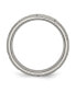 Titanium Brushed Beveled Edge Notched Wedding Band Ring