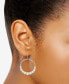 ფოტო #2 პროდუქტის Cultured Freshwater Pearl (3-1/2 - 6-1/2mm) Paperclip Circle Drop Earrings in Sterling Silver