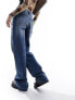 Фото #3 товара Mango relaxed wide leg jean in washed blue