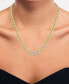 Фото #2 товара Macy's diamond Cuban Link 18" Chain Necklace (1/3 ct. t.w.) in 14k Gold-Plated Sterling Silver