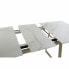 Фото #13 товара Обеденный стол DKD Home Decor Стеклянный Позолоченный Металл Белый (140 x 80 x 76 cm)